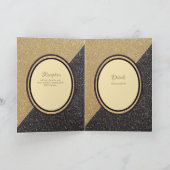 4pg Spaanse BODA-uitnodigingen, Gold Black Wedding Kaart (Binnen)