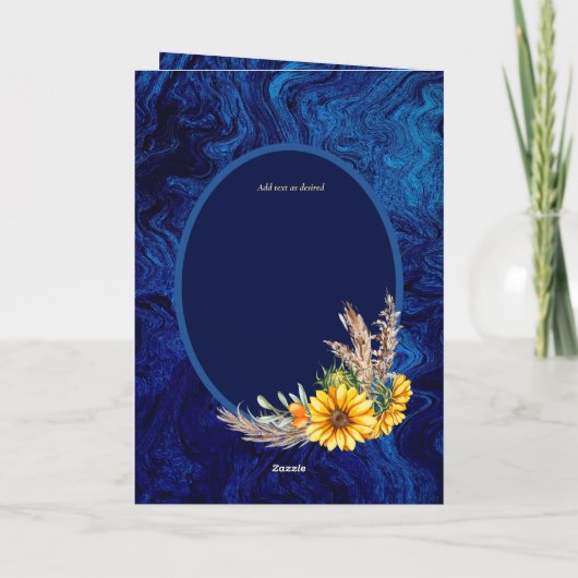 4pg Spaanse BODA uitnodigingen Koninklijk Blauwe Z (Achterkant)