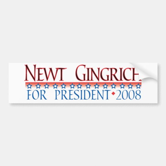 4prez-gingrich bumpersticker (Voorkant)
