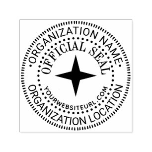 4Pt Ster Algemene Aangepaste Officiële Stempel Naa