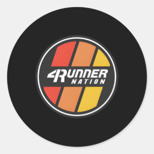 4Runner Nation TRD Stripe Badge Ronde Sticker
