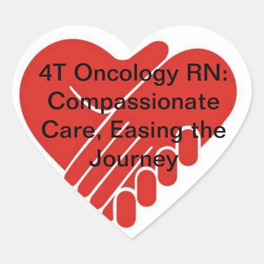 4T Oncologie RN Hart Sticker (Voorkant)