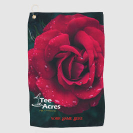 4T-shirt Acres Roos Gepersonaliseerde Golf Handdoe Golfhanddoek