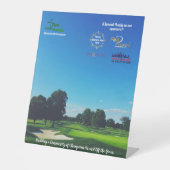 4T-shirt hectare tafelstandaard Reclamebord Met Voetstuk (Voorkant)