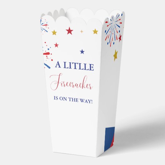 4t van juli Onafhankelijkheid voetzoeker Baby show Bedankdoosjes (Voorkant)