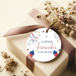 4t van juli Onafhankelijkheid voetzoeker Baby show Bedankjes Labels