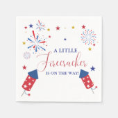 4t van juli Onafhankelijkheid voetzoeker Baby show Servet (Voorkant)