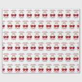 4th Anniversary Card, Fruit Anniversary Ornament Cadeaupapier (Vlak)