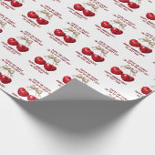 4th Anniversary Card, Fruit Anniversary Ornament Cadeaupapier (Hoek)