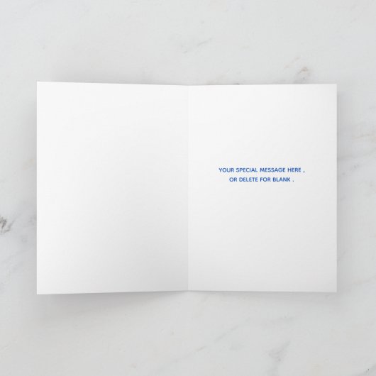 4th Birthday Puppy Theme- Schattige Dog Blue Boy P Kaart (Binnen)