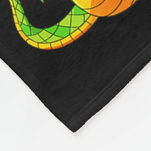 4th Birthday Snake Lizard Reptile 4 Year Old Party Fleece Deken (Hoek)