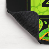 4th Birthday Snake Lizard Reptile 4 Year Old Party Muismat (Hoek)