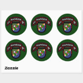 4th Bn, 75th Ranger Regiment - Luchtvaart Ronde Sticker (Vel)
