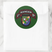 4th Bn, 75th Ranger Regiment - Luchtvaart Ronde Sticker (Tas)