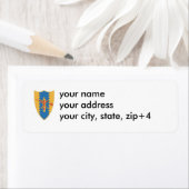 4th Cavalry Crest Return Address Label.. Etiket (Insitu)