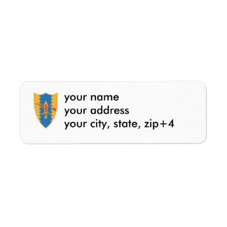 4th Cavalry Crest Return Address Label.. Etiket