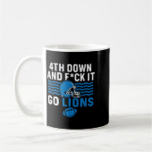 4th Down en Fck It Go Lions Koffiemok (Links)