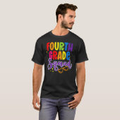 4th Fourth Grade Squad Happy Back To School Teache T-shirt (Voorkant volledig)
