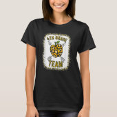 4th Fourth Grade Team Leopard Teacher Student Back T-shirt (Voorkant)