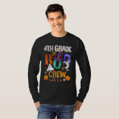4th Grade Boo Crew Teacher Student  Halloween Cost T-shirt (Voorkant volledig)