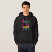 4th Grade Cutie First Day of School Back to School Hoodie (Voorkant volledig)