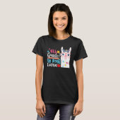 4th Grade No Prob Llama First Day Of School Teache T-shirt (Voorkant volledig)