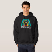 4th Grade Rainbow Teacher Team Fourth Grade Squad Hoodie (Voorkant volledig)