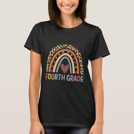 4th Grade Rainbow Teacher Team Fourth Grade Squad T-shirt (Voorkant)