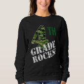 4th Grade Rocks Camo Fourth Grader Back To School  Trui (Voorkant)