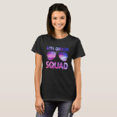 4th Grade Squad Fourth Teacher Student Team Back T T-shirt (Voorkant volledig)
