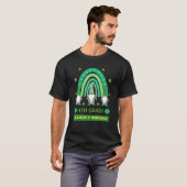 4th Grade Squad Rainbow Gnome Happy St Patricks Da T-shirt (Voorkant volledig)