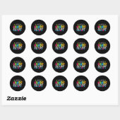 4th Grade Squad Team Back To School Teacher Studen Ronde Sticker (Vel)