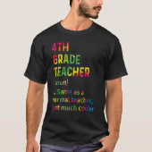 4th Grade Teacher Back To School First Day Tie Dye T-shirt (Voorkant)