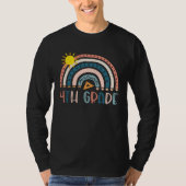 4th Grade Teacher  Boho Rainbow Teacher s Day T-shirt (Voorkant)