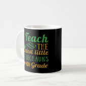 4th Grade Teacher Leprechauns Teach Saint Patrick Koffiemok (Voorkant links)