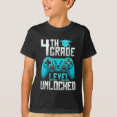 4th Grade Unlocked Gamer Graduation T-shirt (Voorkant)
