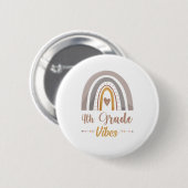 4th Grade Vibes Fourth Grade Back to School Ronde Button 5,7 Cm (Voorkant /achterkant)