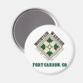 4th ID Mountain Warrior Fort Carson Magneet (Voorkant / Achterkant)