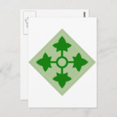 4th Infantry Briefkaart (Voorkant / Achterkant)