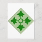 4th Infantry Briefkaart (Voorkant)