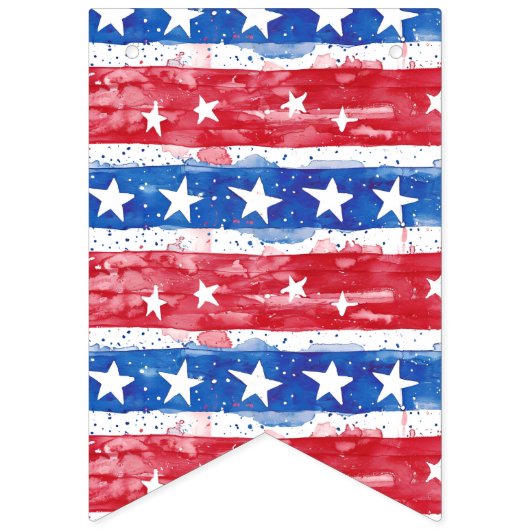 4th juli Bunting Vlaggen Sterren en Strepen Vlaggetjes (Tweede vlag)