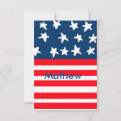 4th juli onafhankelijkheidsdag voeg naamtekst Amer (Achterkant)