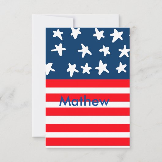 4th juli onafhankelijkheidsdag voeg naamtekst Amer (Achterkant)