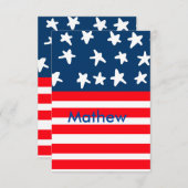 4th juli onafhankelijkheidsdag voeg naamtekst Amer (Voorkant / Achterkant)