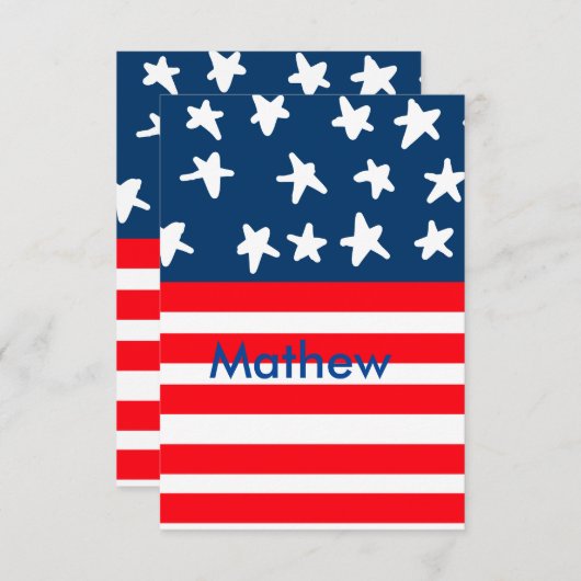 4th juli onafhankelijkheidsdag voeg naamtekst Amer (Voorkant / Achterkant)