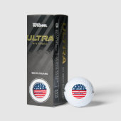 4th juli onafhankelijkheidsdag voeg naamtekst Amer Golfballen (Verpakking)
