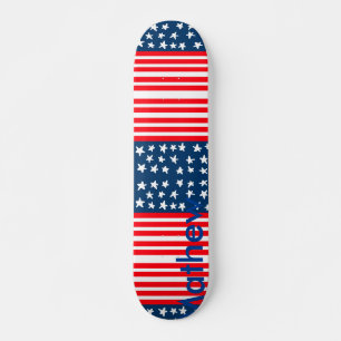 4th juli onafhankelijkheidsdag voeg naamtekst Amer Persoonlijk Skateboard