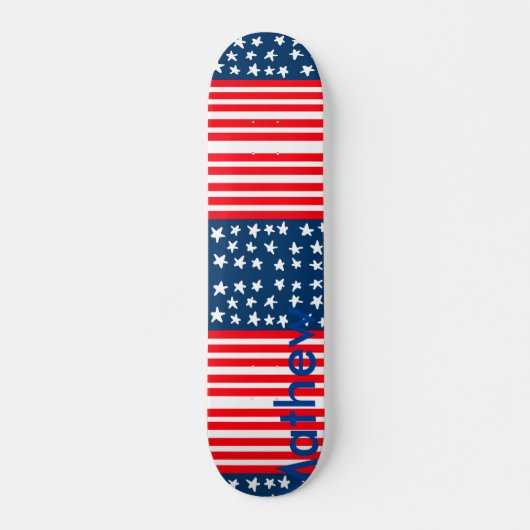 4th juli onafhankelijkheidsdag voeg naamtekst Amer Persoonlijk Skateboard (Voorkant)