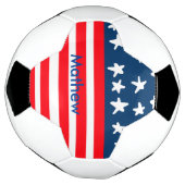 4th juli onafhankelijkheidsdag voeg naamtekst Amer Voetbal (Gedraaid)