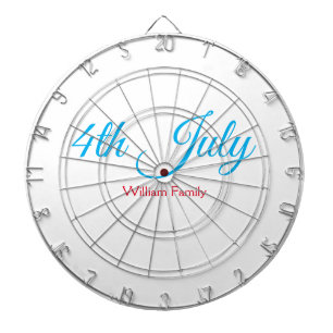 4th Juli onafhankelijkheidsdag voeg naamtekst toe  Dartbord